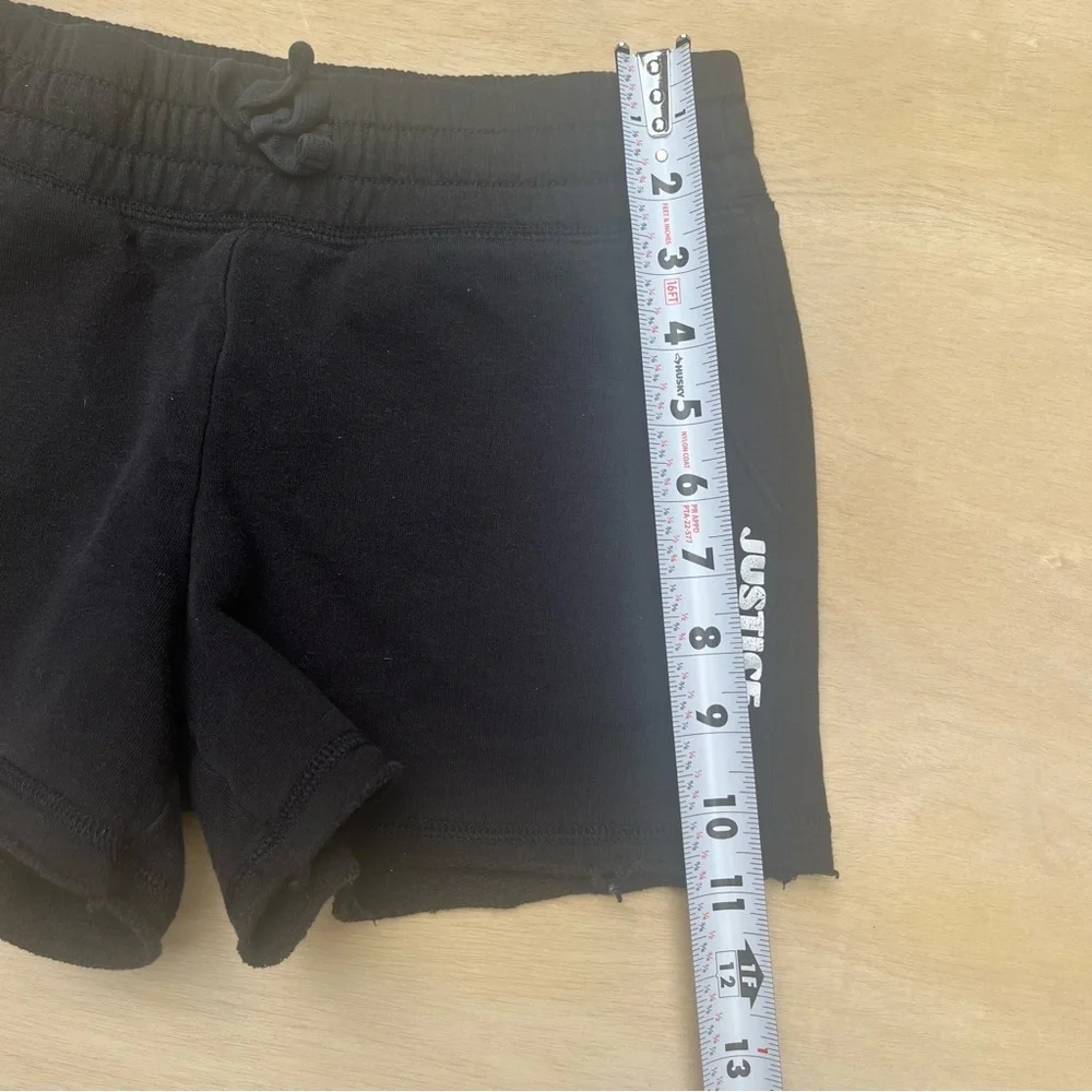 Kids Girls Justice Black Shorts Size Medium